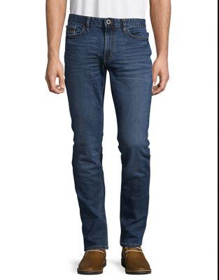 Ck Jeans Whiskered Slim-fit Jeans