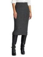 Lauren Ralph Lauren Plaid Merino Wool Skirt