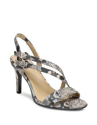 Naturalizer Kayla Snake Print Leather Sandals