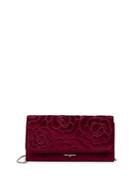 Karl Lagerfeld Paris Floral Velvet Clutch