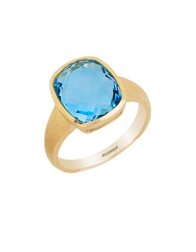 Effy Ocean Bleu Topaz And 14k Yellow Gold Ring