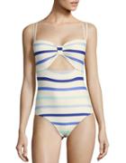 Kate Spade New York Province Town Striped One-piece Swimsuit