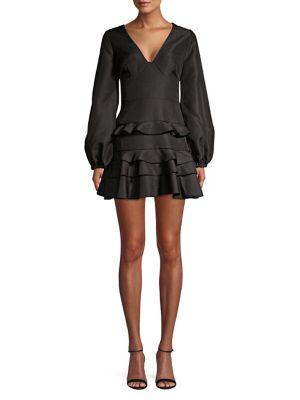 Finders Cherrybomb Ruffled Puff Sleeve Mini Dress