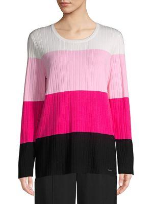 Calvin Klein Colorblock Ribbed Sweater