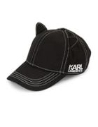 Karl Lagerfeld Paris Cat Ears Baseball Hat