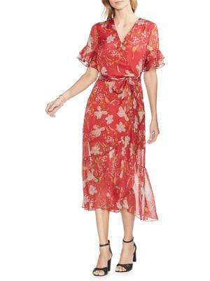 Vince Camuto Oasis Bloom Floral Wrap Dress