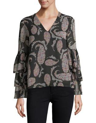 Bailey 44 Tiered Bell-sleeve Top