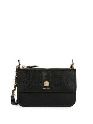 Anne Klein Leather Chain Crossbody Bag