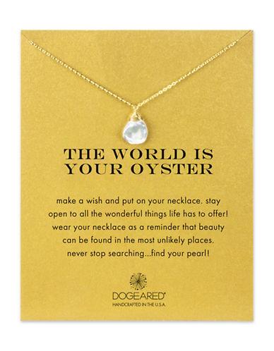 Dogeared Cultured Freshwater Keshi Pearl 14k Gold Dipped Pendant Necklace