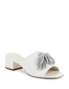 Anne Klein Salome Leather Slide Sandals
