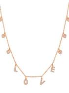 Lord & Taylor Lesa Michele Rose-goldplated Heart Station Necklace