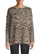 Weekend Max Mara Ornato Leopard Virgin Wool Sweater