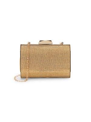 La Regale Textured Pryamid Box Clutch