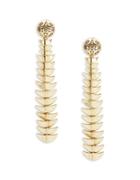 House Of Harlow Textured Drop Earrings- Gold