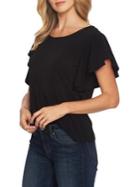 Cece French Cafe Flutter-sleeve Top