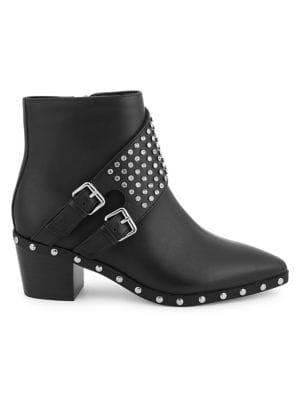 Kurt Geiger London Seth Embellished Leather Booties