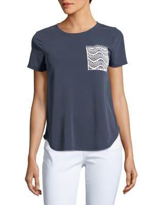 Design Lab Round-hem Pocket Tee