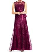 Adrianna Papell Floral Lace Gown