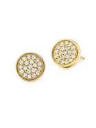 Michael Kors 14k Goldplated Sterling Silver And Cubic Zirconia Pave Stud Earrings