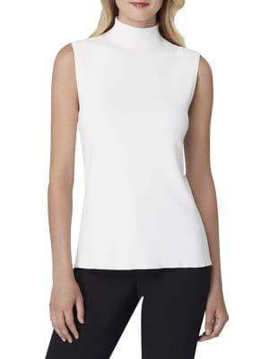 Tahari Arthur S. Levine Sleeveless Mockneck Top