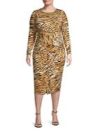 Rachel Rachel Roy Plus Tiger-print Midi Dress