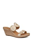 Jack Rogers Shelby Leather Wedge Sandals