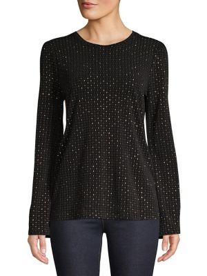 Michael Michael Kors Petite Embellished Bell-sleeve Top