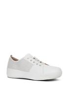 Fitflop F-sporty Scoop-cut Perf Leather Sneakers