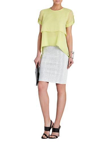 Bcbgmaxazria Beatrix Short-sleeve Layered Top