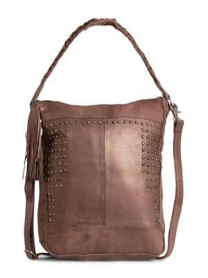 Day And Mood Emma Studded Leather Hobo Bag