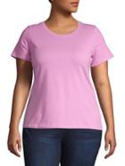 Lord & Taylor Plus Essential Cotton T-shirt
