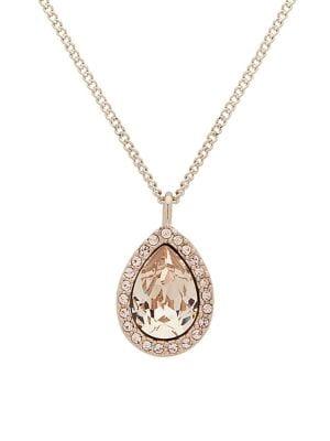 Givenchy Crystal Pear Pendant Necklace
