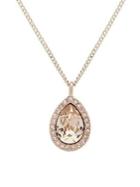 Givenchy Crystal Pear Pendant Necklace