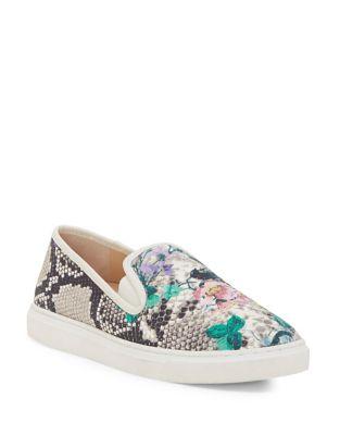 Vince Camuto Becker Textured Floral Slip-on Sneakers
