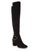Karl Lagerfeld Paris Cami Over The Knee Suede Boots