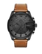 Diesel Advanced Mega Chief Leather-strap Watch