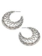 Design Lab Lord & Taylor Textured Moon Earrings