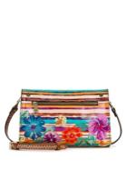 Patricia Nash Floral-embroidered Leather Crossbody Bag