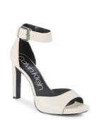 Calvin Klein Marinda Ankle-strap Leather Dress Sandals