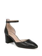 Franco Sarto Keena Leather Block-heel Pumps