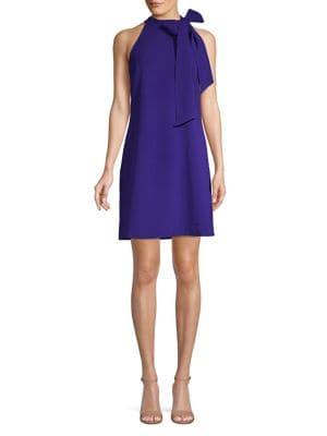 Vince Camuto Halter Bow Shift Dress