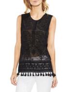 Vince Camuto Topic Heat Aztec Tasseled Blouse
