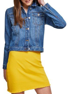Miss Selfridge Cropped Denim Jacket