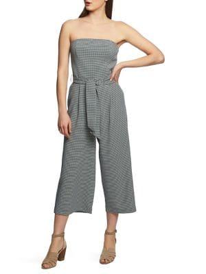 1.state Strapless Tie Waist Jumpsuit