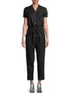 Caara Cropped Cotton Jumpsuit