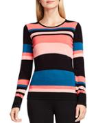 Vince Camuto Petite Multi-toned Striped Sweater