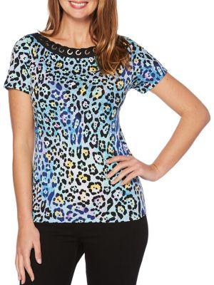 Rafaella Leopard-print Cotton Tee