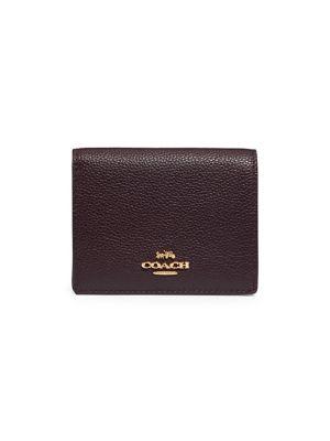 Coach Small Pebbled Leather Snap Wallet