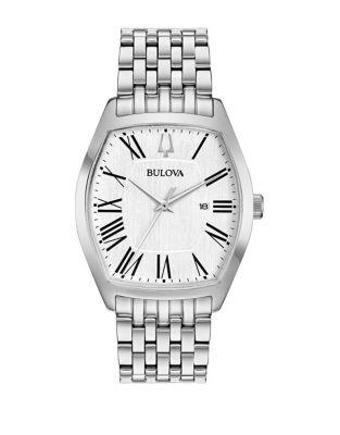 Bulova Classic Ambassador Stainless Steel Tonneau Bracelet Watch