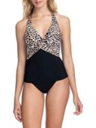 Profile By Gottex Wild Thing Leopard Tankini Top